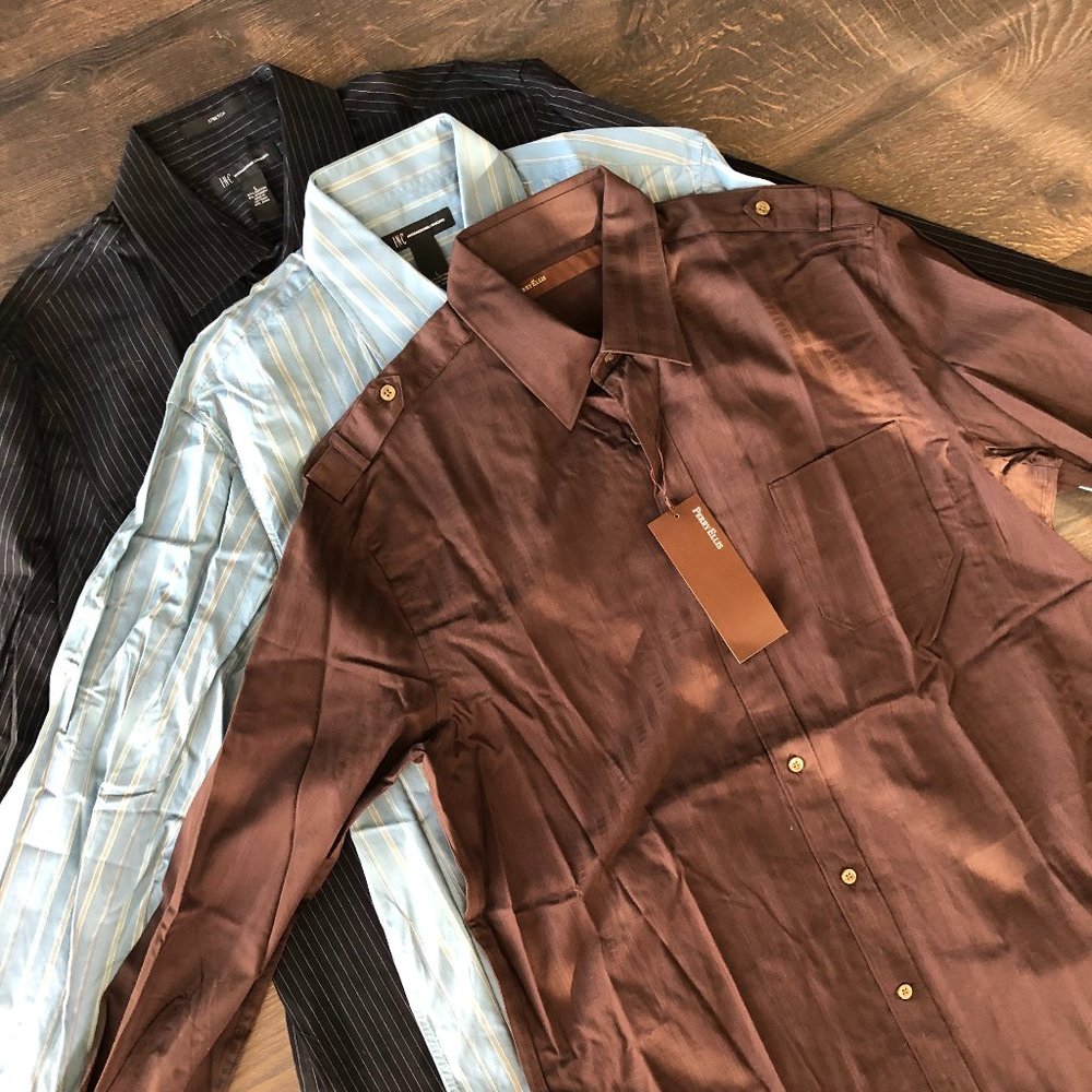 NWT Perry Ellis, INC Button Shirts Large